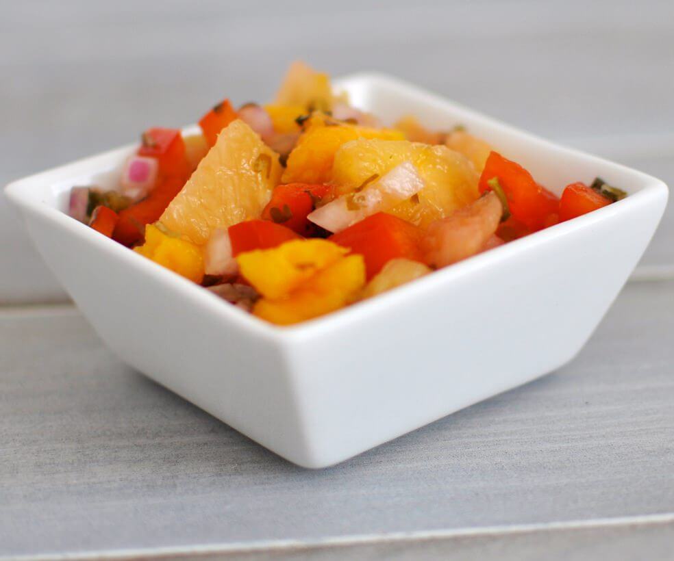 Pineapple Papaya Chutney a delicious digestive aid Oh Lardy!