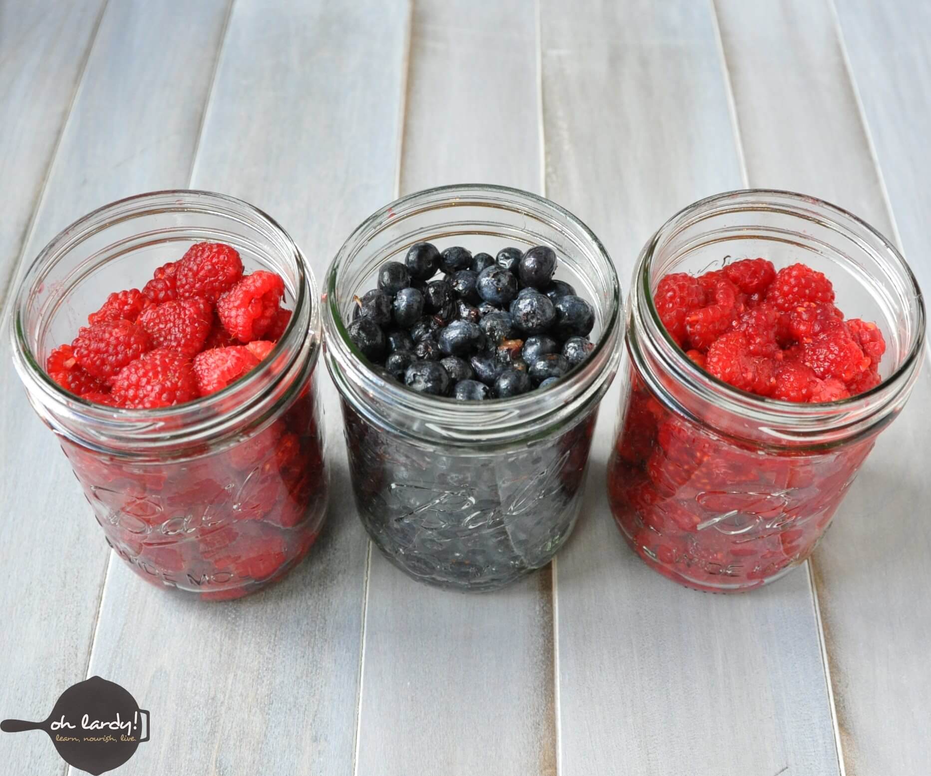 Cultured Raspberries and Blueberries - Oh Lardy