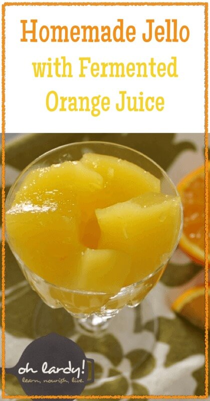 Homemade Jello with Fermented Orange Juice - www.ohlardy.com
