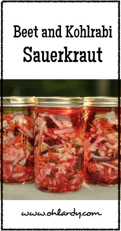 Beet and Kohlrabi Sauerkraut - www.ohlardy.com