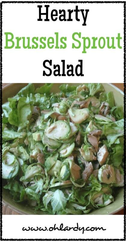 Hearty Brussels Sprout Salad - www.ohlardy.com