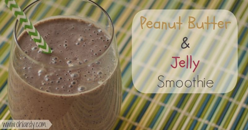 Peanut Butter and Jelly Smoothie - www.ohlardy.com