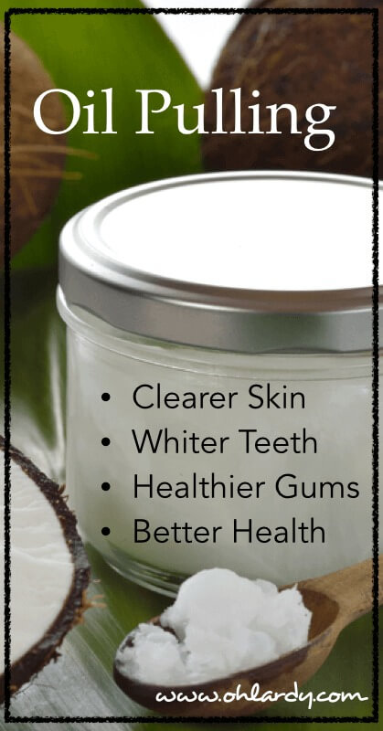 What is Oil Pulling? This simple technique can lead to clearer skin, whiter teeth and better health. Helps your body detox. You will notice amazing results if you commit to it every day! My dentist recommends this for all of his patients. - www.ohlardy.com