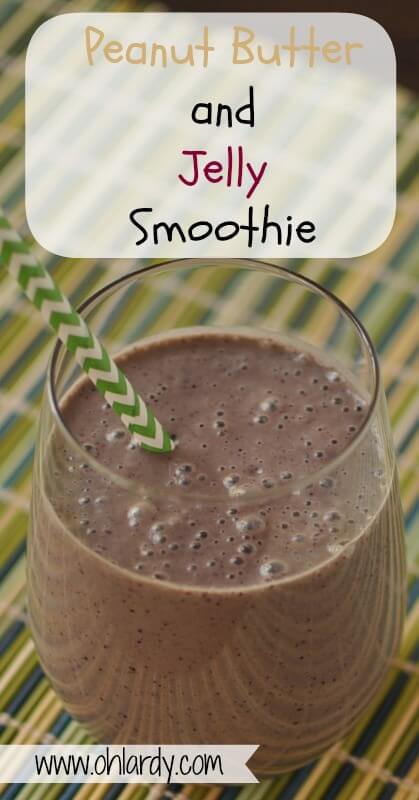Peanut Butter and Jelly Smoothie - www.ohlardy.com
