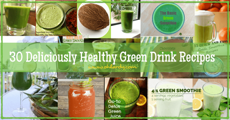 30 Deliciously Healthy Green Drink Recipes   Greendrinkrecipesfb.001 