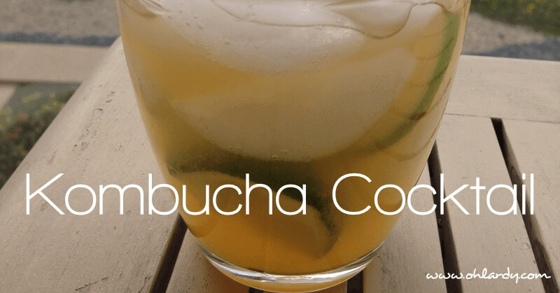 A Kombucha Cocktail – a delightfully refreshing drink
