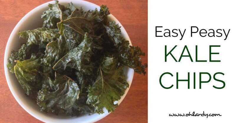 Easy Peasy Kale Chips – Salt and Vinegar Style
