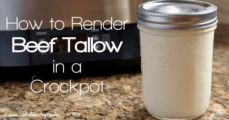 How to Render Beef Tallow in a Crockpot - www.ohlardy.com