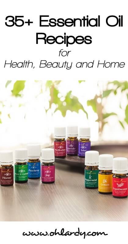 35+ Essential Oil Recipes for Health, Beauty and Home - www.ohlardy.com
