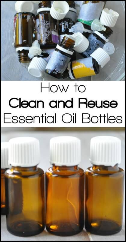 How to Reuse Your Empty Essential Oil Bottles - www.ohlardy.com Don't toss your empty bottles. Clean and reuse them. Great for making custom blends, roll-ons, sample bottles, travel bottles and more!!