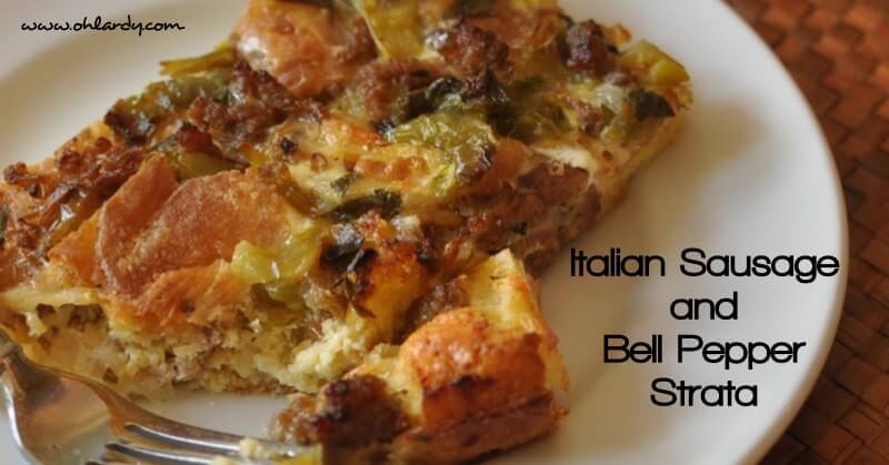 Italian Sausage and Bell Pepper Strata