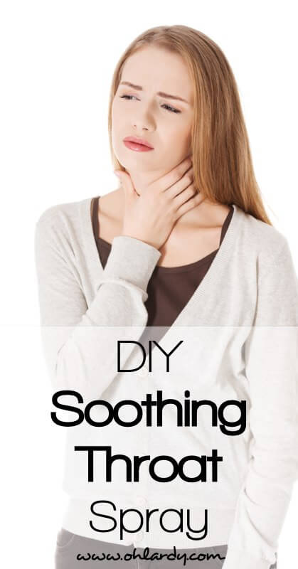 Alleviate a painful throat with our DIY soothing throat spray