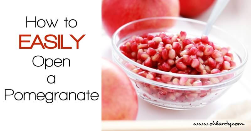 How to Open a Pomegranate Easily
