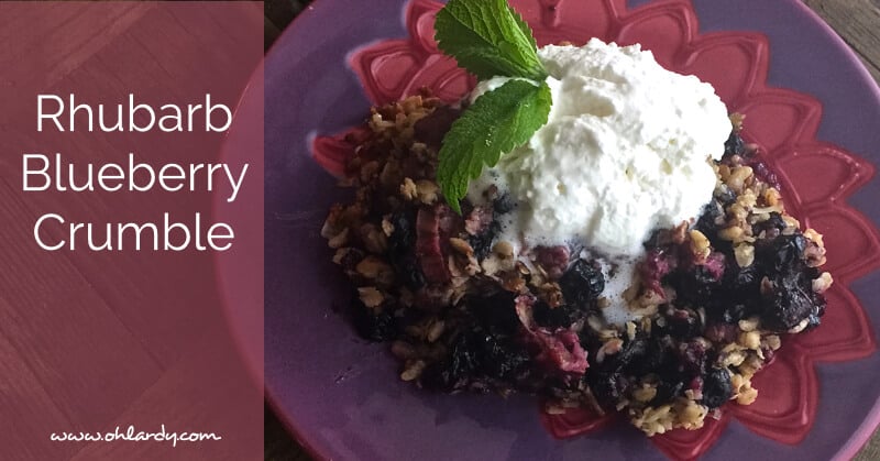 Rhubarb Blueberry Crumble Recipe