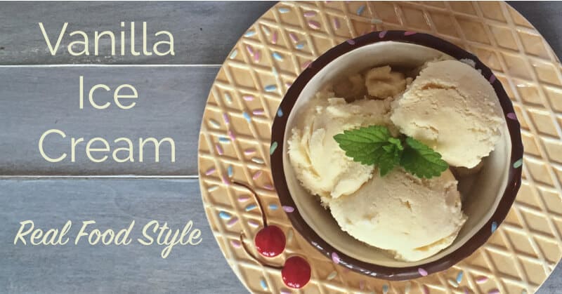 Nourishing Homemade Vanilla Ice Cream Recipe