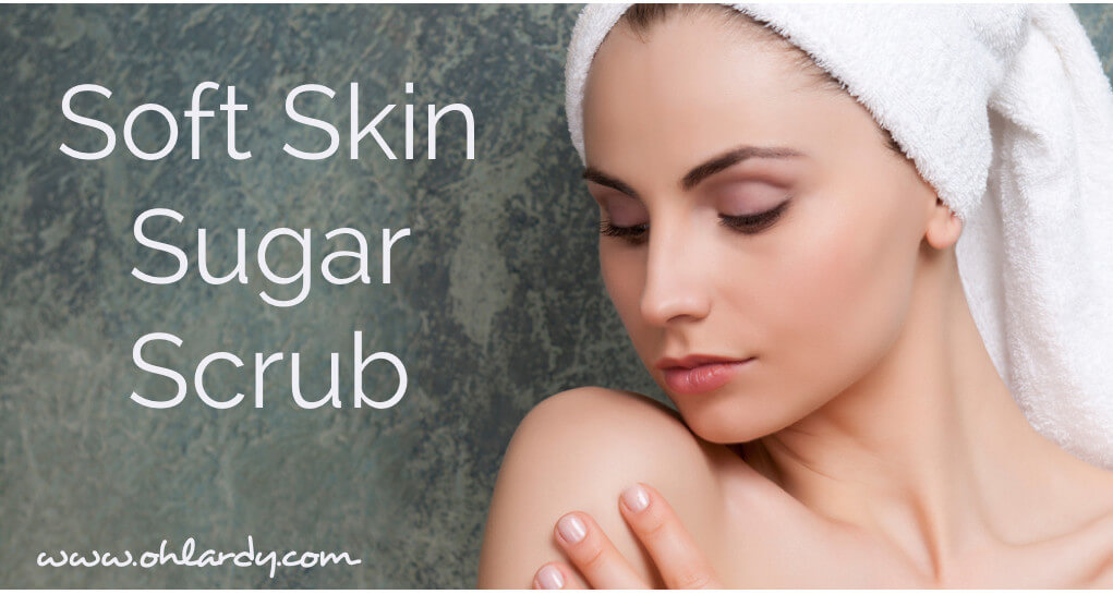 Soft Skin Sugar Scrub Recipe with Relaxing Essential Oils - www.ohlardy.com
