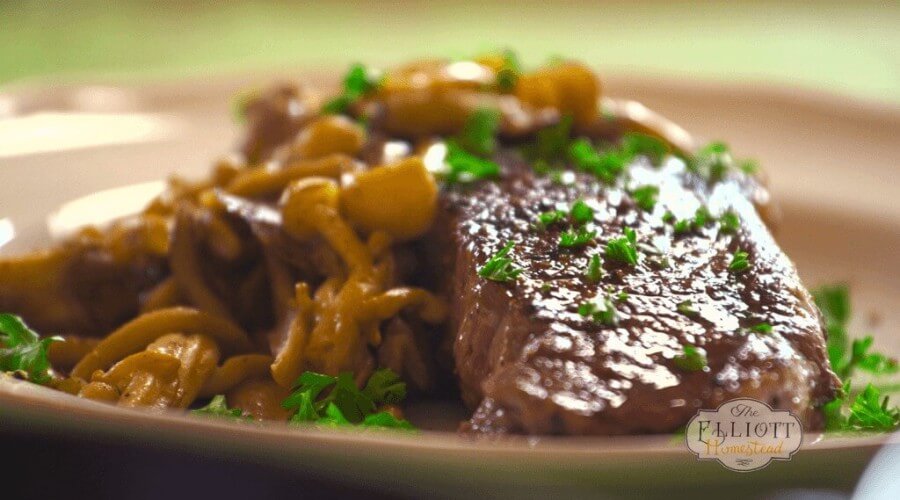 Cast Iron Steak and Mushroom Recipe - www.ohlardy.com
