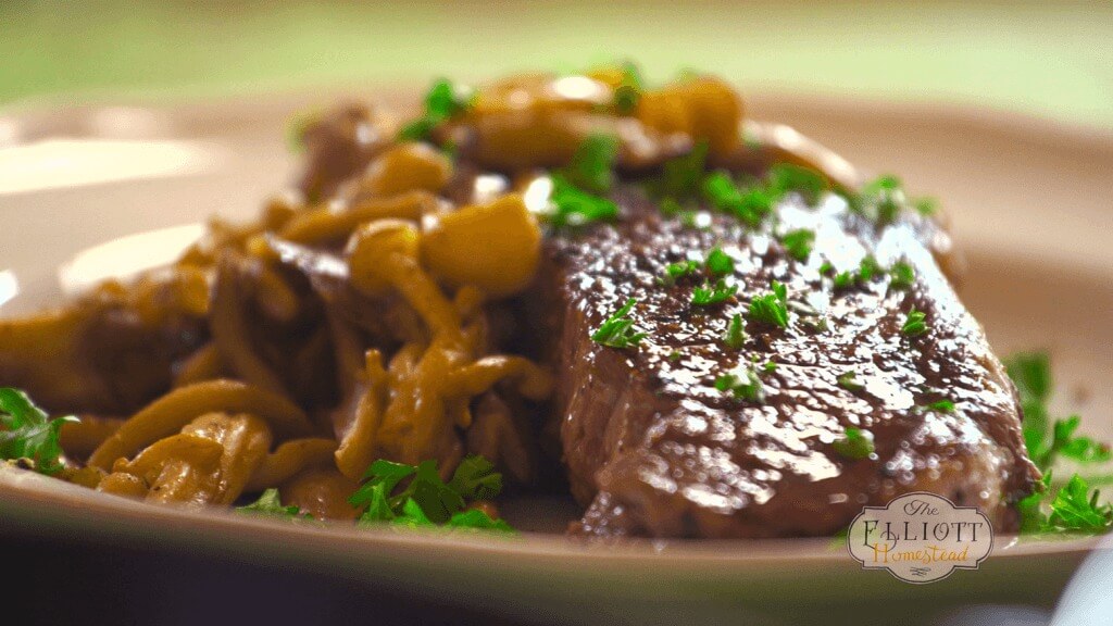 Cast Iron Steak and Mushroom Recipe