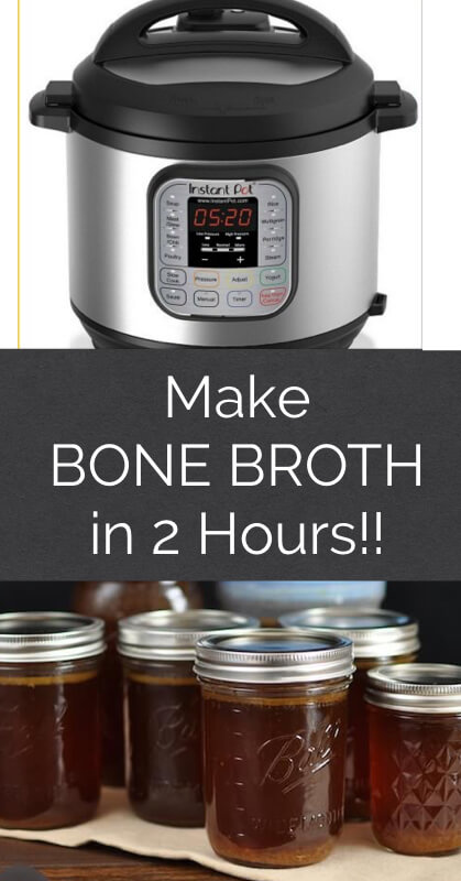 How to Make Bone Broth in an Instant Pot in 2 Hours!