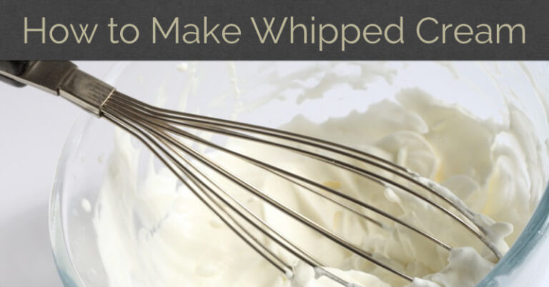 Kids Kitchen: How to Make Whipped Cream