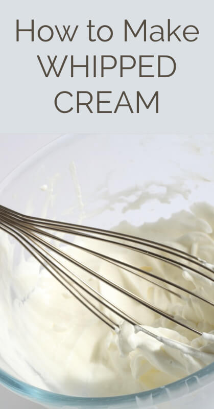 How to Make Whipped Cream 