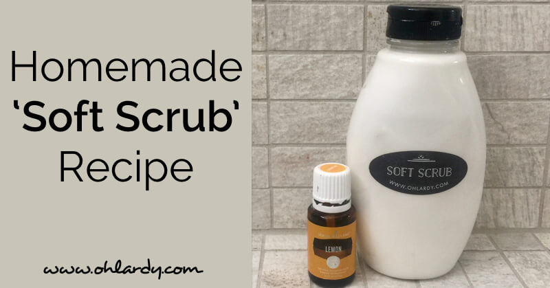 Homemade Soft Scrub Recipe - one of our favorite homemade cleaners