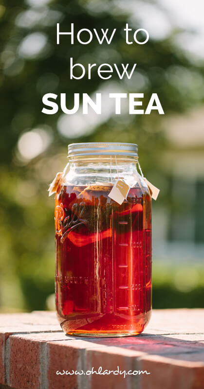 How to brew sun tea