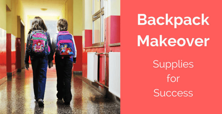 Backpack Makeover: Supplies for Success!