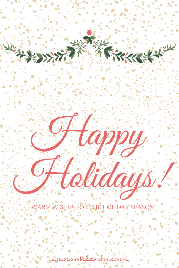 Happy Holidays from Oh Lardy!
